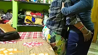 Indian College Girl First Time Fucking with loud moaning at Professor's House snapshot 2